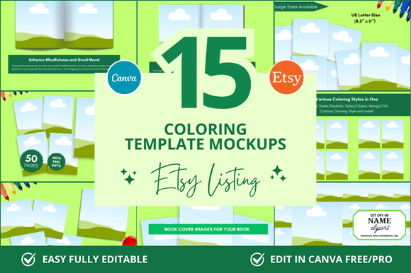 15 Pages Etsy Canva Mockup: A Comprehensive Overview