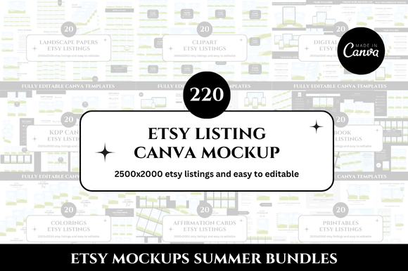 220 Etsy Listings Mockup Bundles: A Designer's Guide
