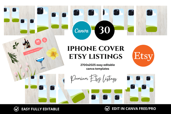30 Phone Premium Etsy Listings Mockup: A Complete Visual Toolkit for Digital Sellers