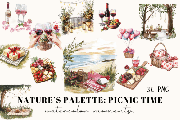 32 Watercolor Picnic Elements – Blanket: A Practical Review of a Versatile Illustration Set