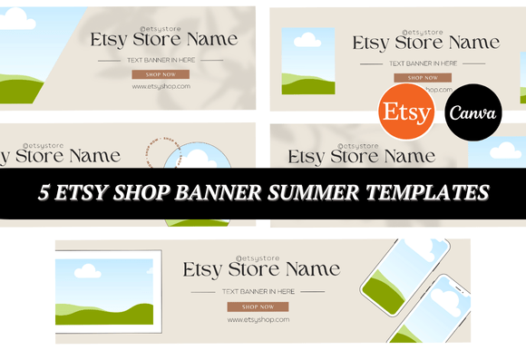 5 Etsy Banner Canva Template: A Smarter Way to Brand Your Digital Shop