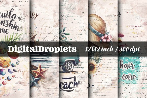 Beach Me Vol.1: A Versatile Paper Set for Creative Projects