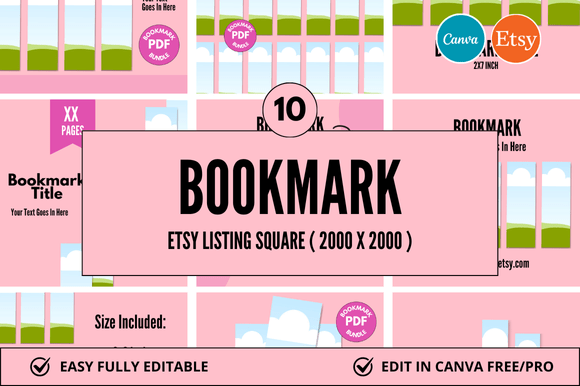 Bookmark Etsy Square Canva Mockup: A Practical Tool for Digital Product Sellers