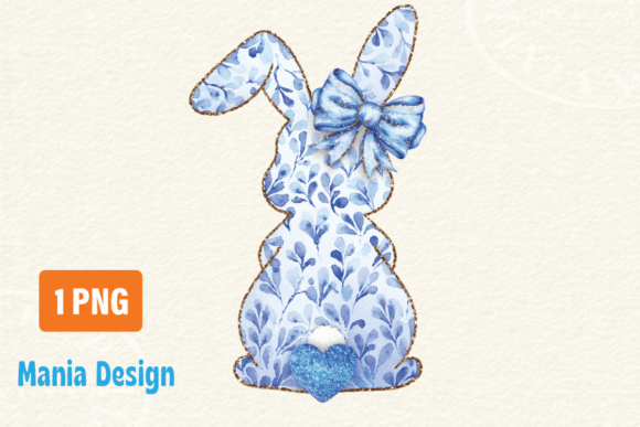 Easter Blue Bunny PNG Floral Rabbit: A Strategic Asset for Creative and Commercial Use