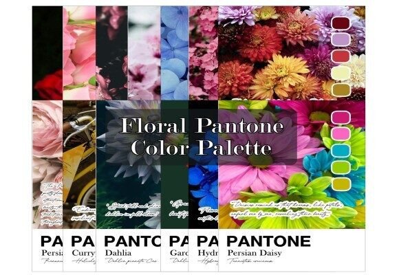 Floral Pantone Color Swatches: A Creative Guide for Designers and Artists