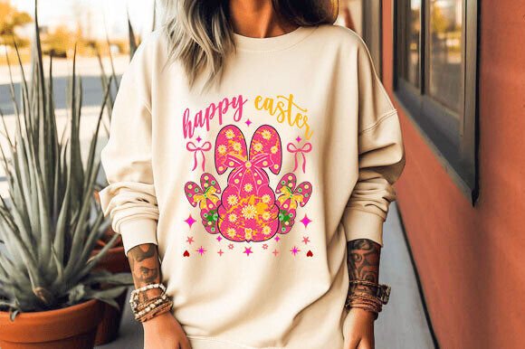 Happy Easter PNG Coquette Easter Bunny: A Versatile Digital Asset for Creative and Commercial Use