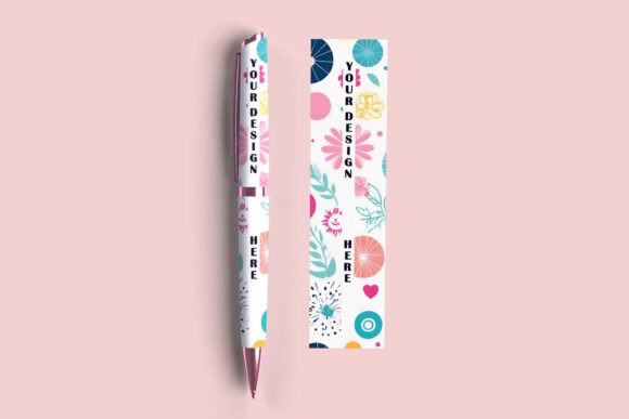 Pen Pattern Wrap Mockup