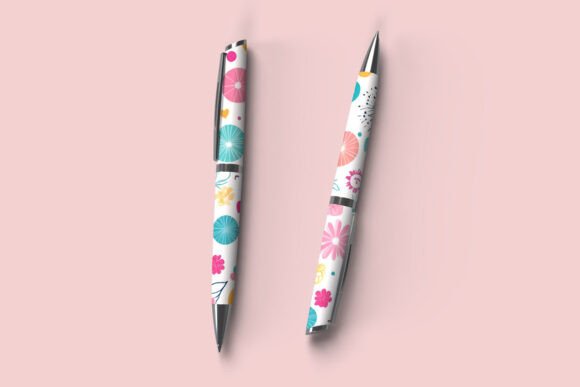 Pen Wrap Mockup: Showcase Your Pen Branding with This Versatile Two-Pen Wrap Mockup PSD