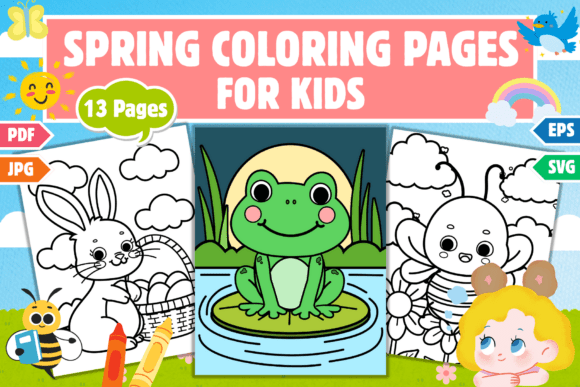 Printable Spring Coloring Pages for Kids: A Fun and Creative Way to Celebrate the Season