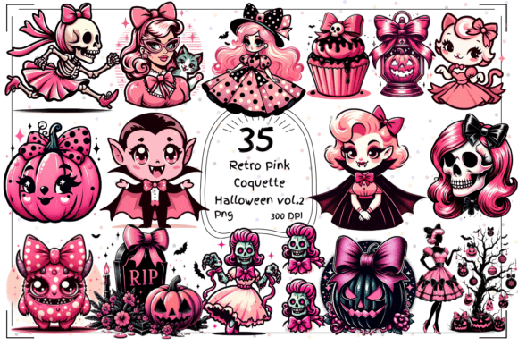 Retro Pink Coquette Halloween Vol.2