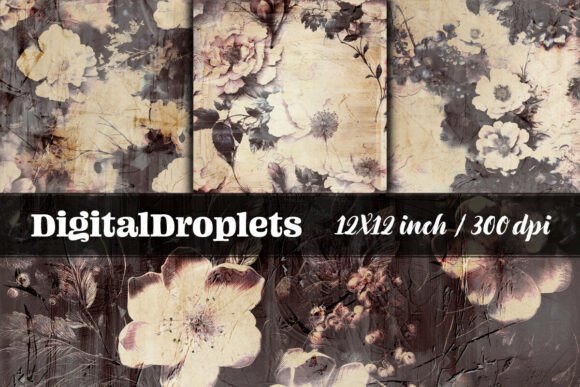 Scratched Florals Vol.1 Collection