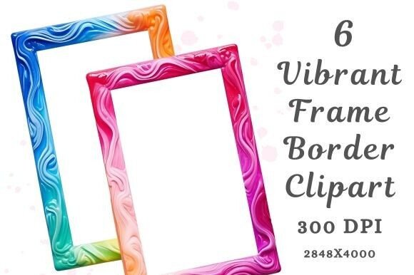 Vibrant Frame Border Clipart: A Creative Essential for Digital Designers