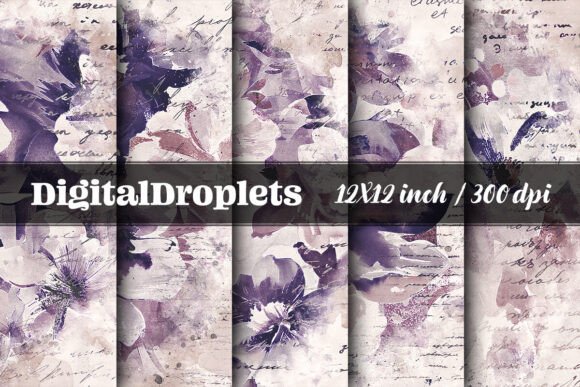 Watercolor Florals Vol.3 – Digital Paper Set for Creators